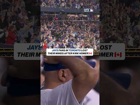 Blue Jays fans are going NUTS after Alejandro Kirk's home run ๐จ๐ฆ #bluejays #mlb #worldseries