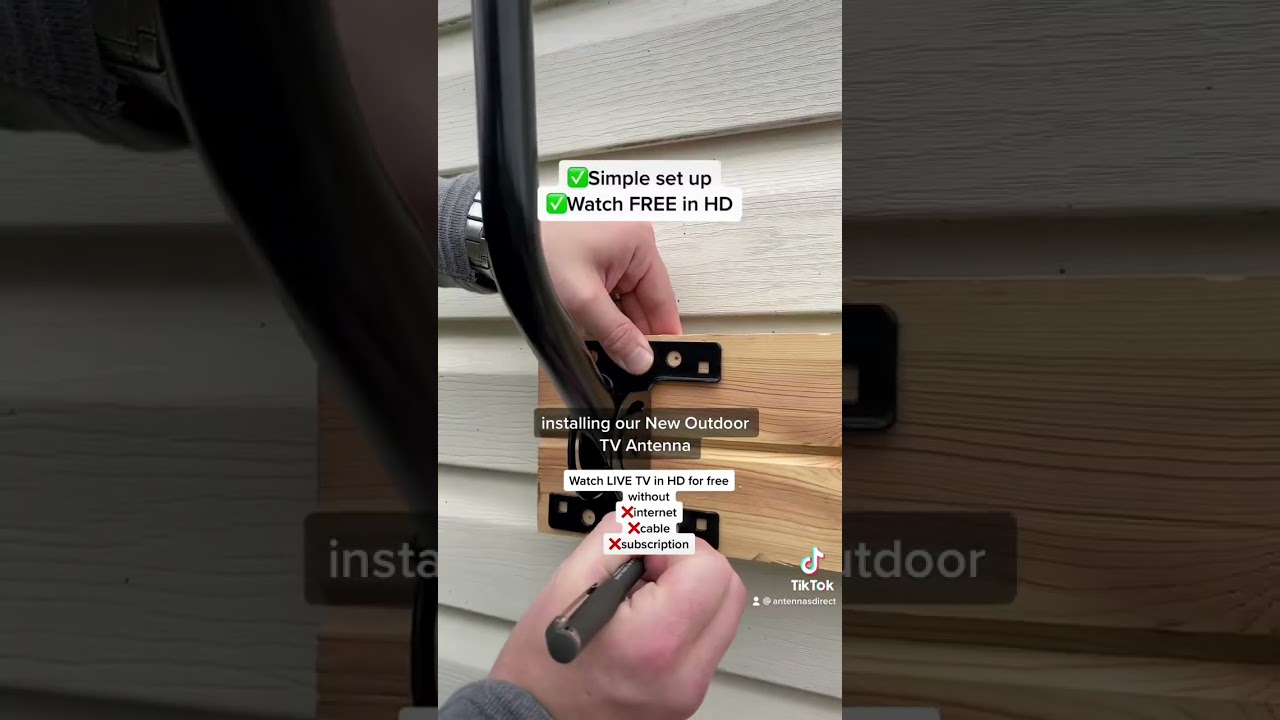 Easy Outdoor HDTV Antenna Installation π‘