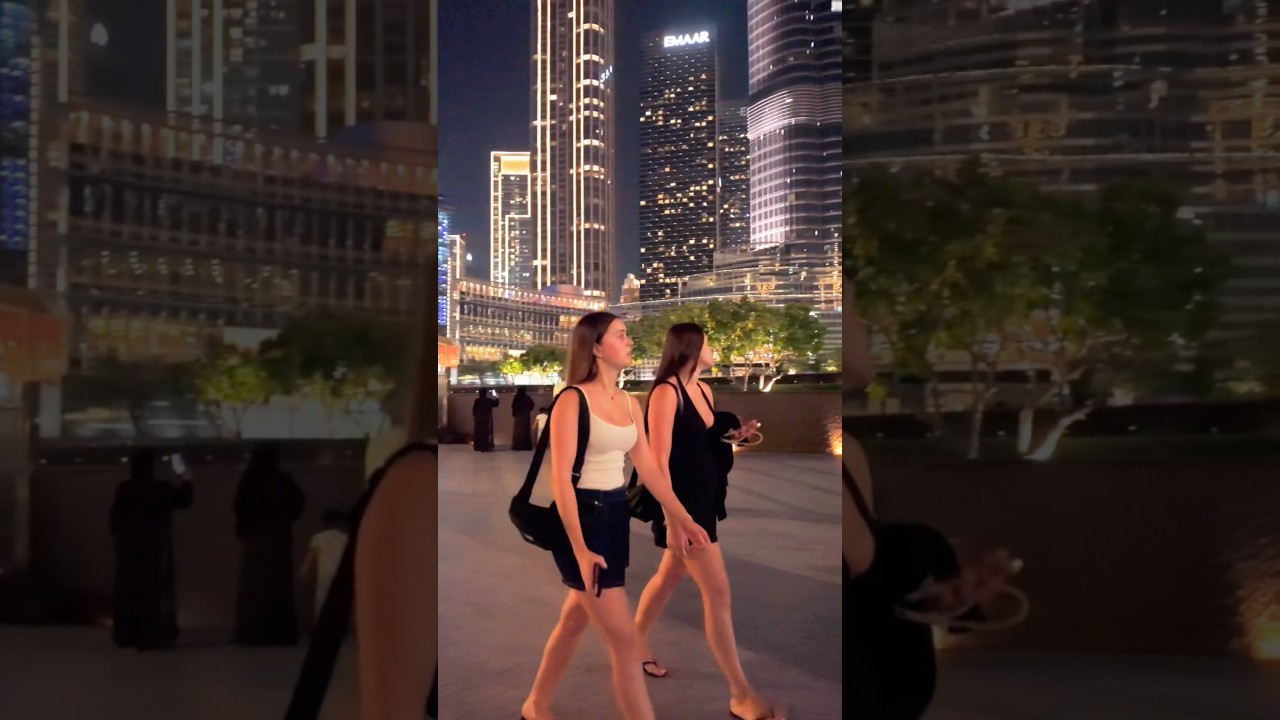Live Dubai Walk: Burj Khalifa & Mall Night View 🌆