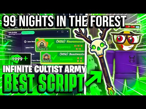 99 Nights in the Forest NO KEY Script – Bring All Items, Auto Diamonds, Godmode & Kill Aura PASTEBIN