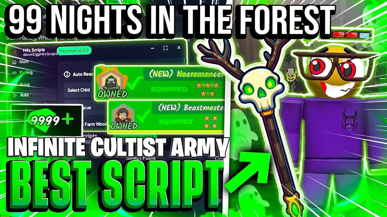 99 Nights in the Forest Script 2025 | No Key, Auto Diamonds, Godmode & Kill Aura (Pastebin)