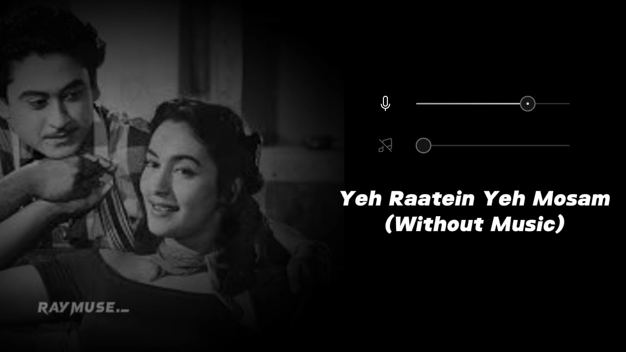 Yeh Raatein Yeh Mosam (Vocals Only) | Asha & Kishore 🎶