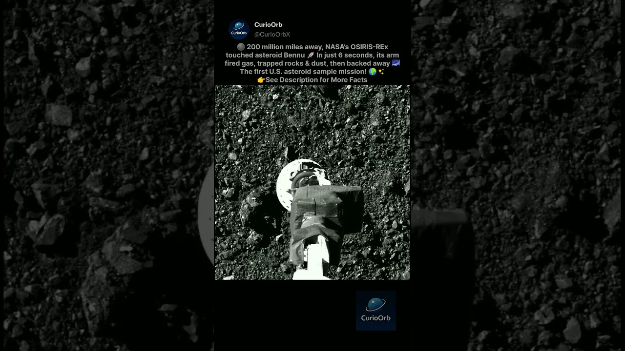 NASA’s OSIRIS-REx Successfully Collects Sample from Asteroid Bennu 🌑