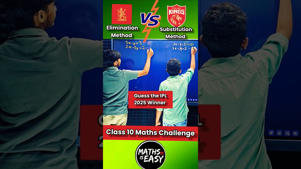 Elimination vs Substitution Method for Class 10 📚