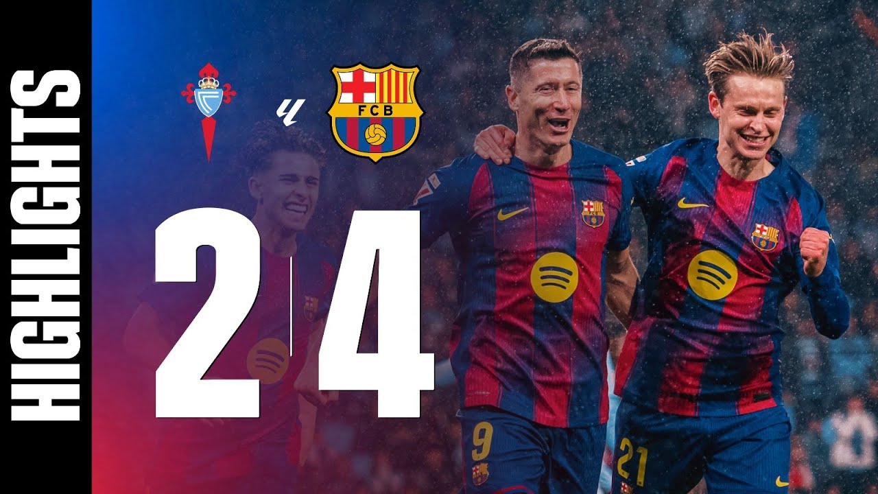 CELTA VIGO 2 vs 4 FC BARCELONA | LALIGA 2025/26 MD12 🔵🔴