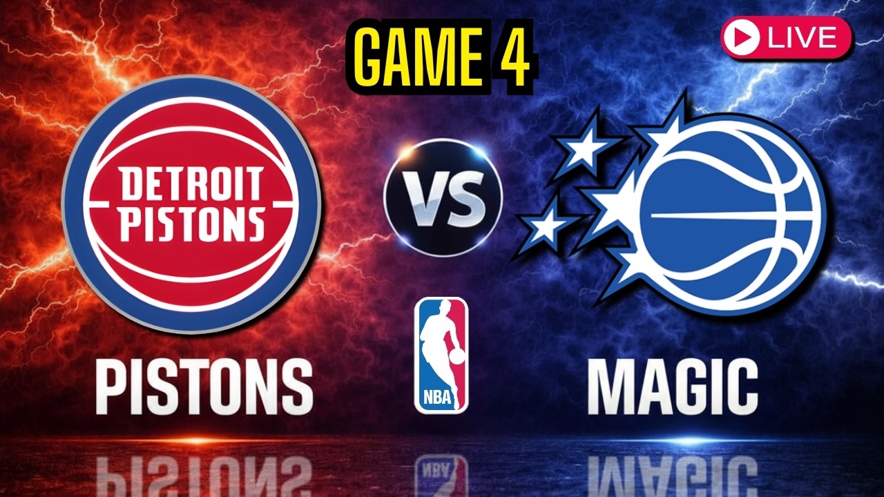 Detroit Pistons vs Orlando Magic - Game 4 NBA Playoffs - Live Stream Color Radio Broadcast