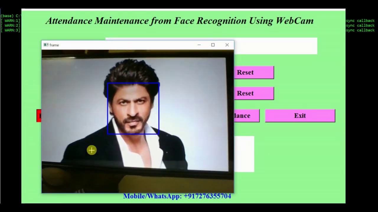 Face Recognition-Based Attendance Maintenance Using WebCam with Python & OpenCV