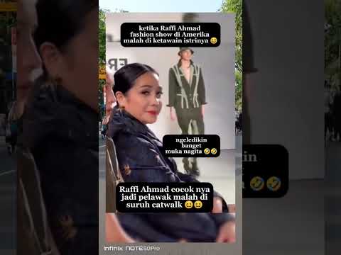 Nagita Slavina ketawain Raffi Ahmad fashion show #nagita #raffiahmad #raffinagita #artist #shorts