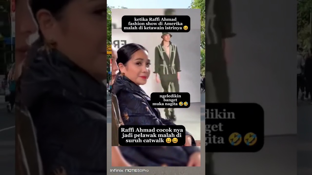 Nagita Slavina Hilariously Reacts to Raffi Ahmad's Fashion Show 😂