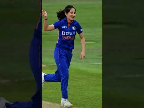 Swing queen ❤️ #cricket #india #renuka singh thakur #chaleya