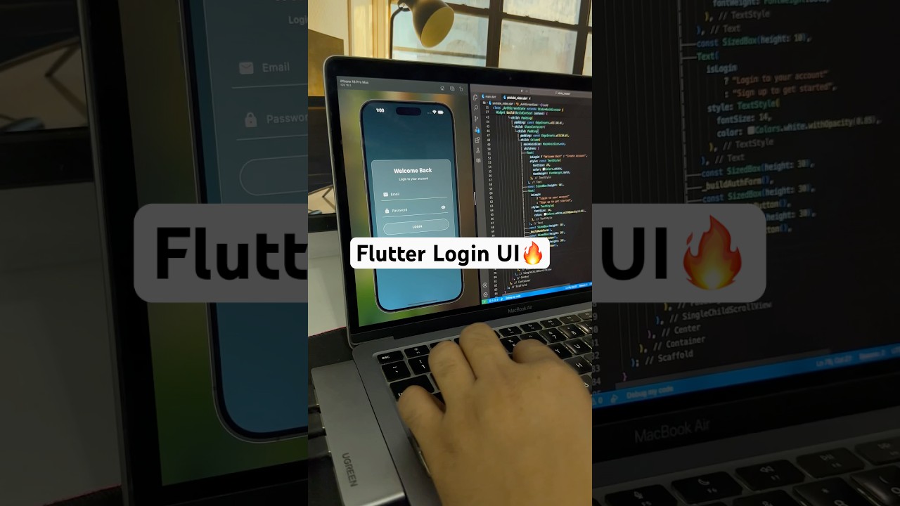 Flutter Login Page | Easy UI Design