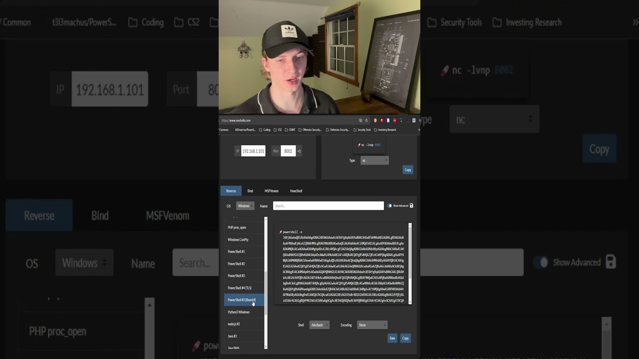 Windows Reverse Shell Using PowerShell #cybersecurity #infosec #cyberawareness #PenTesting #windows