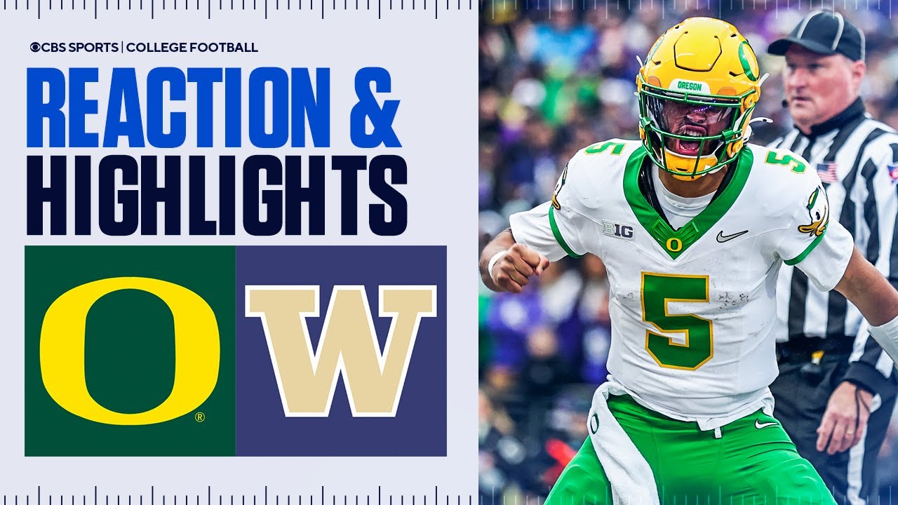Oregon Ducks vs Washington Huskies Full Highlights 🏈
