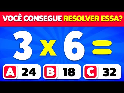 VOCÊ É BOM MESMO DE MATEMÁTICA? ➗✖️🧠 | Fácil, Médio, Difícil, Impossível