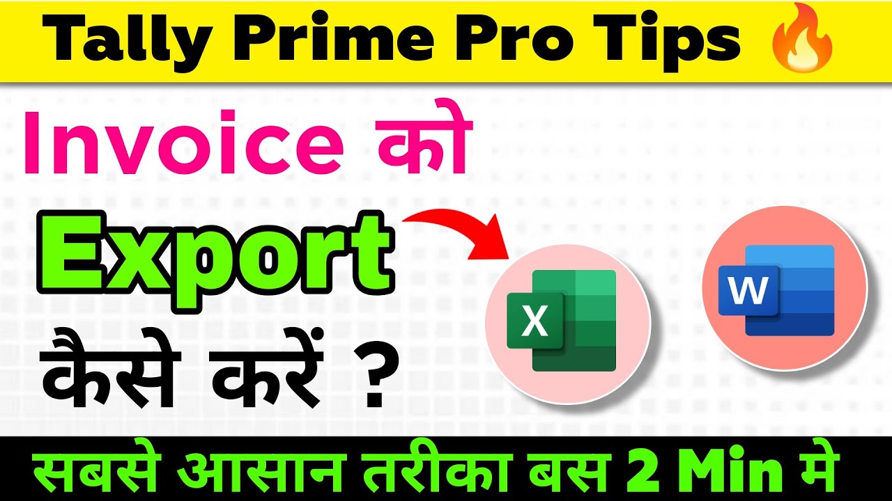 Step-by-Step Guide to Export Sales Invoices in Tally Prime 📄