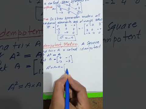 Idempotent matrix #matrix