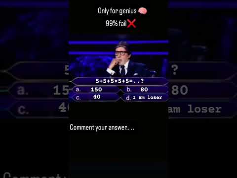 Maths challenge only for genius 🧠.. can you solve this question ❓#ma #mathematicschallenge #maths