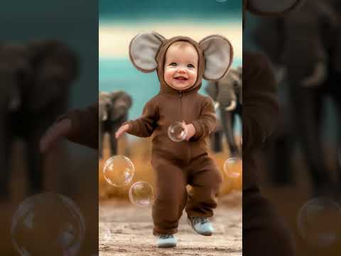 Baby laughing video meets Baby Shark🦈cutest reaction ever