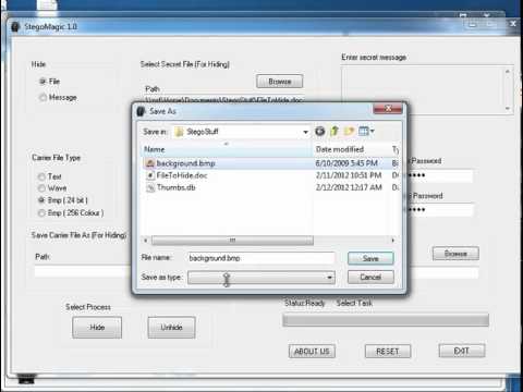 Hacking and Hiding - Steganography: hiding text inside image file