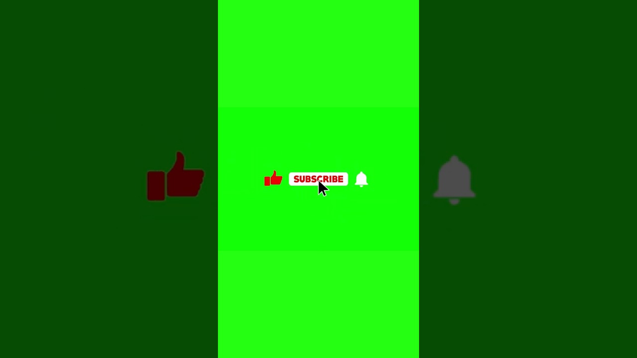 Animated Green Screen Subscribe Button #Shorts