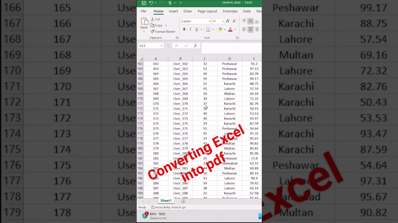 How to Convert Excel Files to PDF in MS Excel