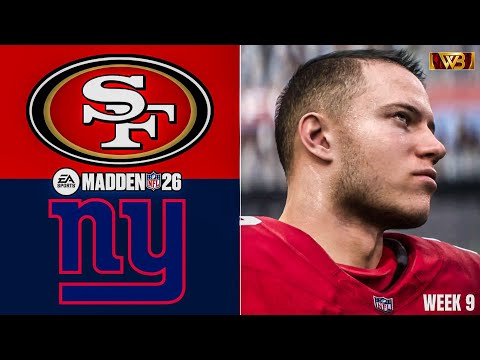 🏈 49ers vs Giants | Madden 26 Simulation Week 9 🔥 Who Comes Out on Top?