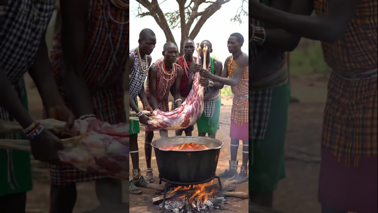 Hadzabe Tribe's Wild Deer Feast 🦌