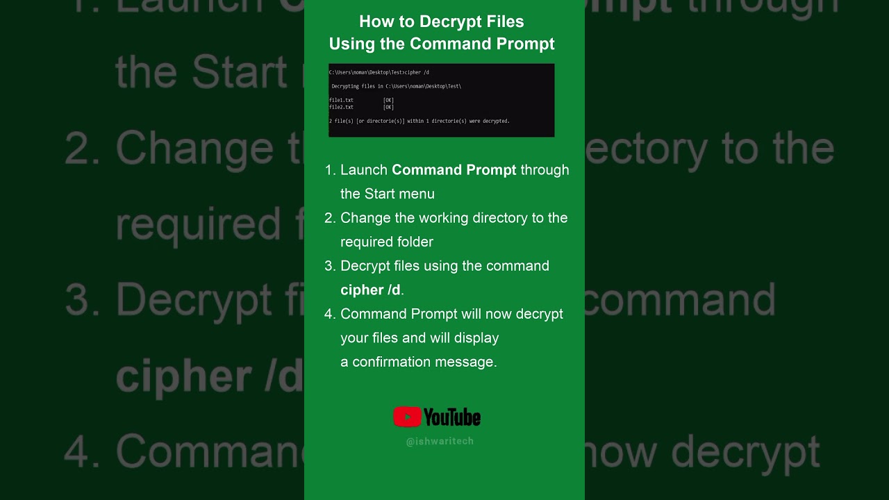 Encrypt & Decrypt Files with CMD 🔐