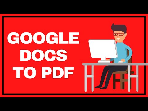 How to convert a Google Doc to a PDF