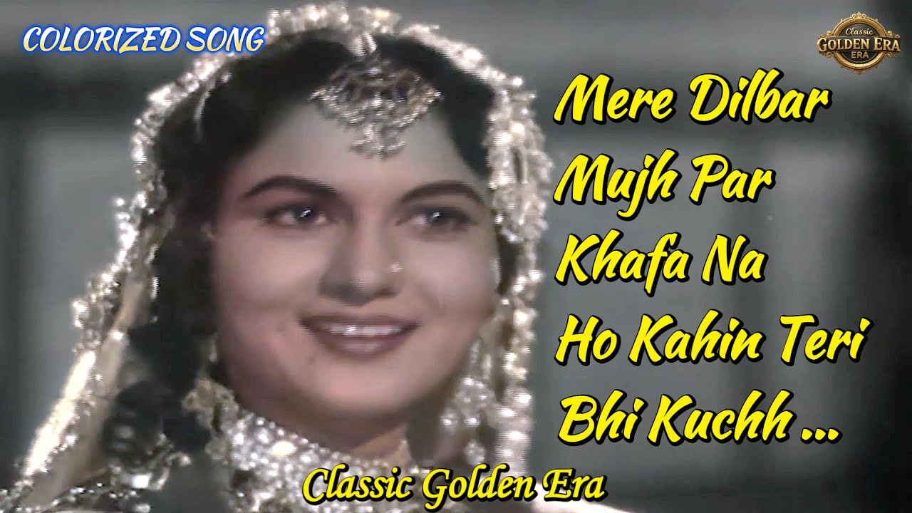 Mere Dilbar Mujh Par Khafa Na Ho | Colorized Romantic Song from Dharmputra (1961) | Mohammed Rafi