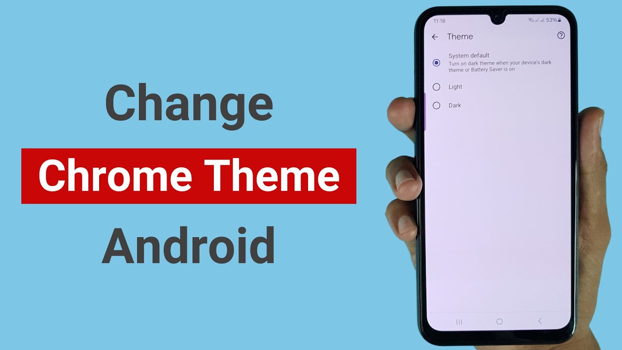 Change Chrome Theme on Android 📱