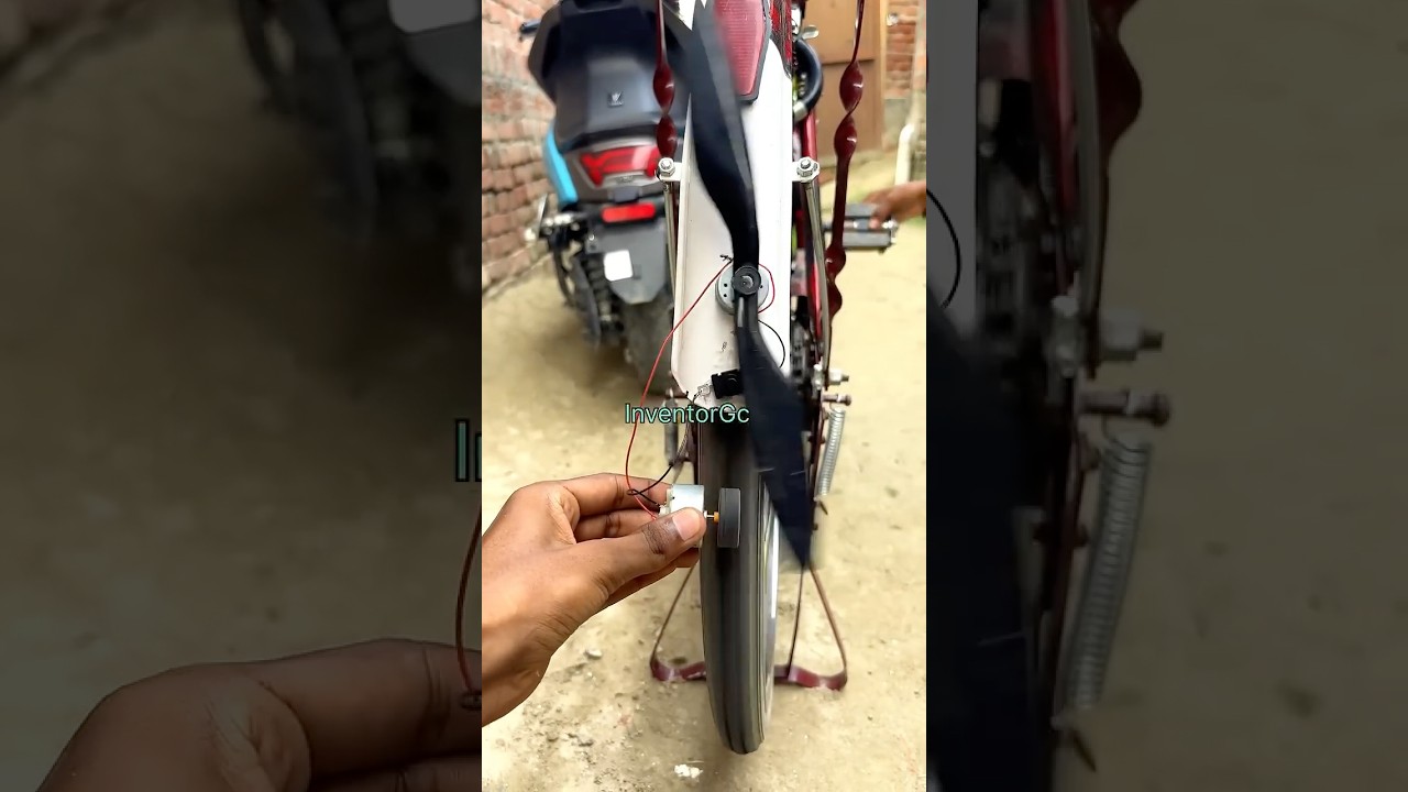 Drone Motor with 2-Wing Prop & Bicycle Tire 🚲