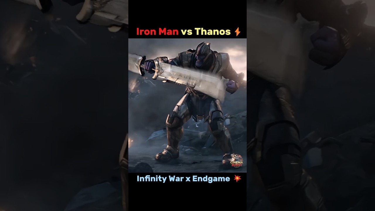 Iron Man vs Thanos: The Ultimate Showdown β‘ | Infinity War & Endgame Highlights