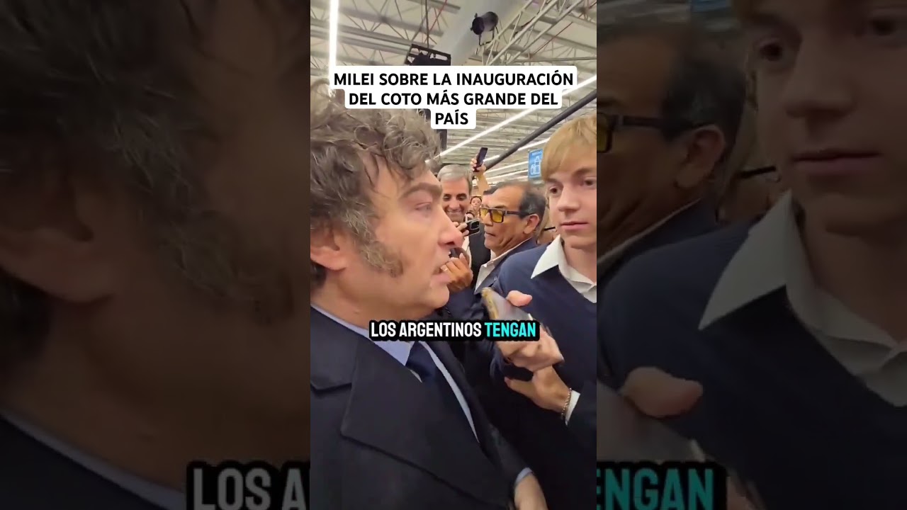 Javier Milei Celebra la Inauguración del Mayor Coto de Argentina 🛒