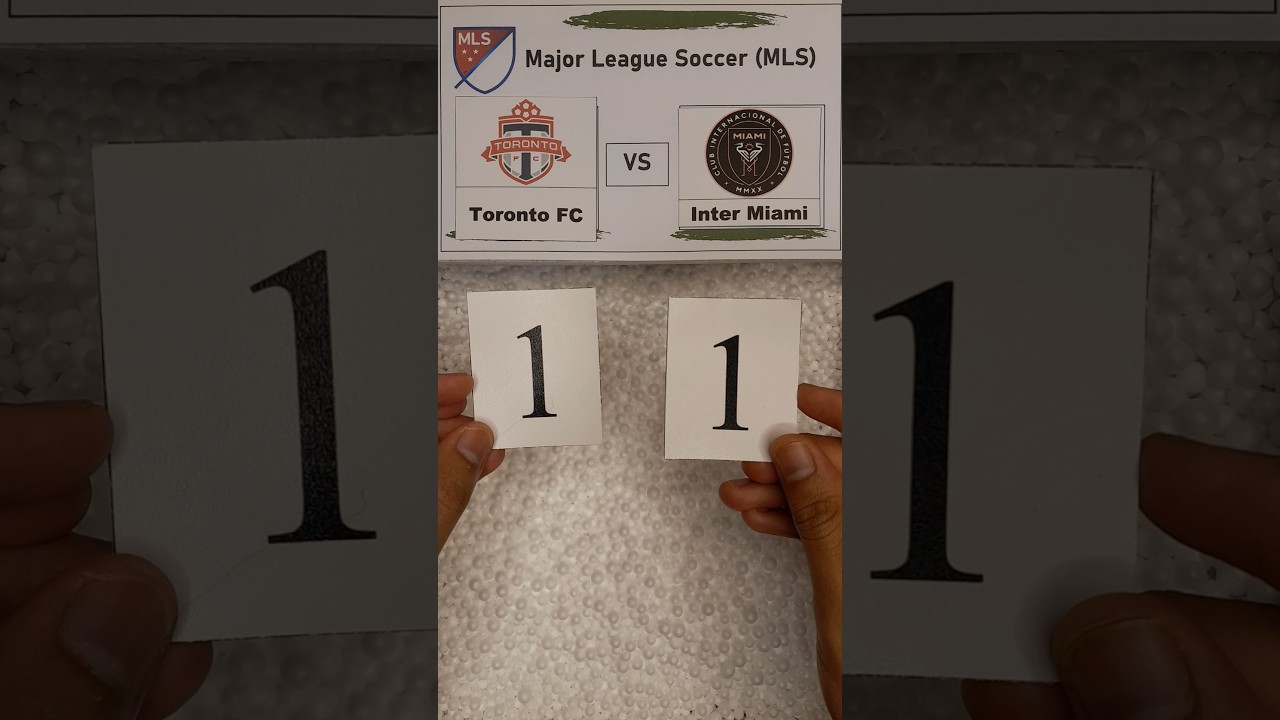 Toronto FC vs Inter Miami 1-1 Draw ⚽
