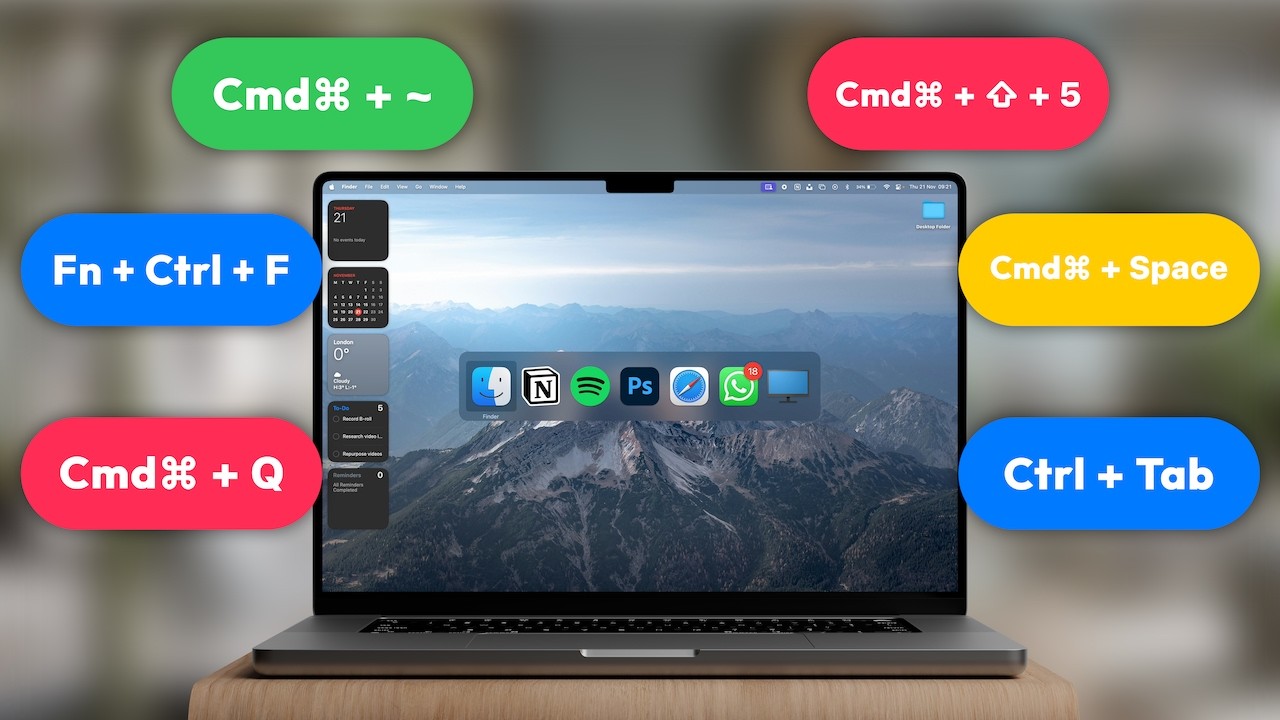 20 Must-Know MacBook Keyboard Shortcuts