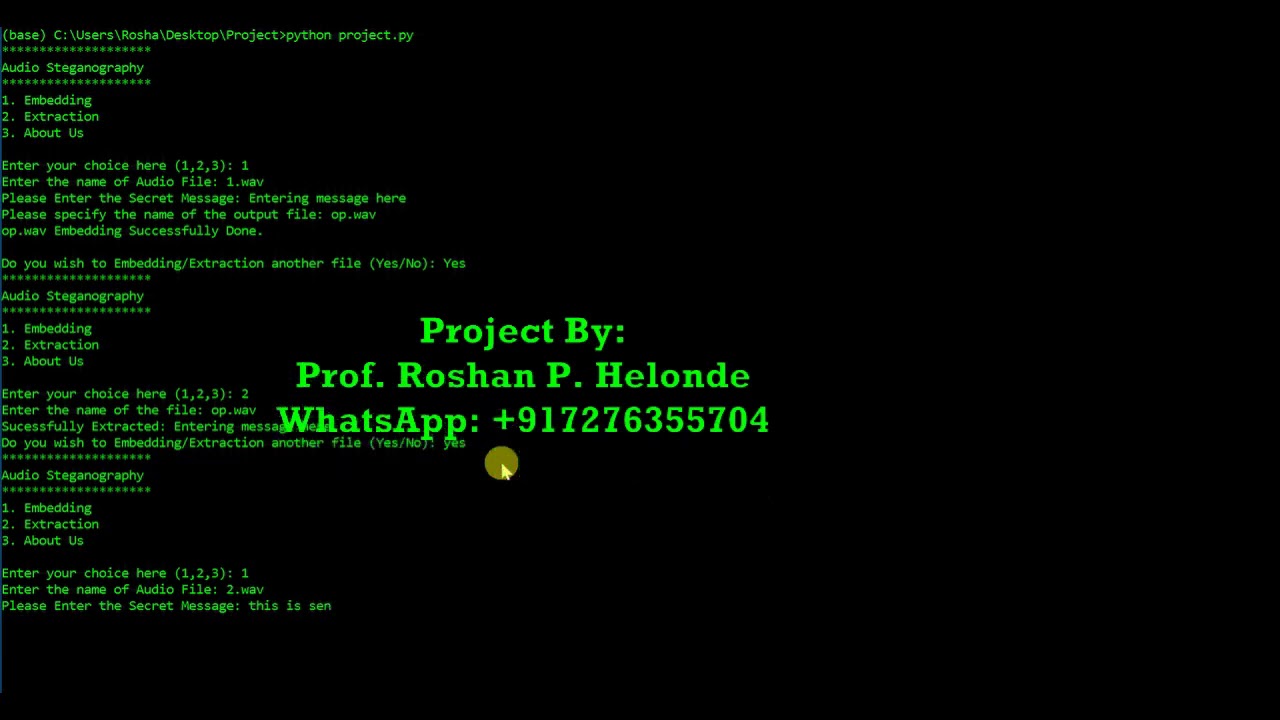 Audio Steganography Using Python Project With Source Code Message Hiding In Audio Python Project