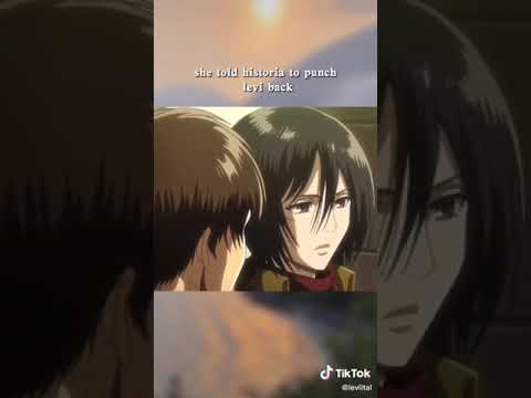 Mikasa Ackerman Being Caring Sweet With Levi Helping Jean And Eren Moment Clips Scenes AOT
