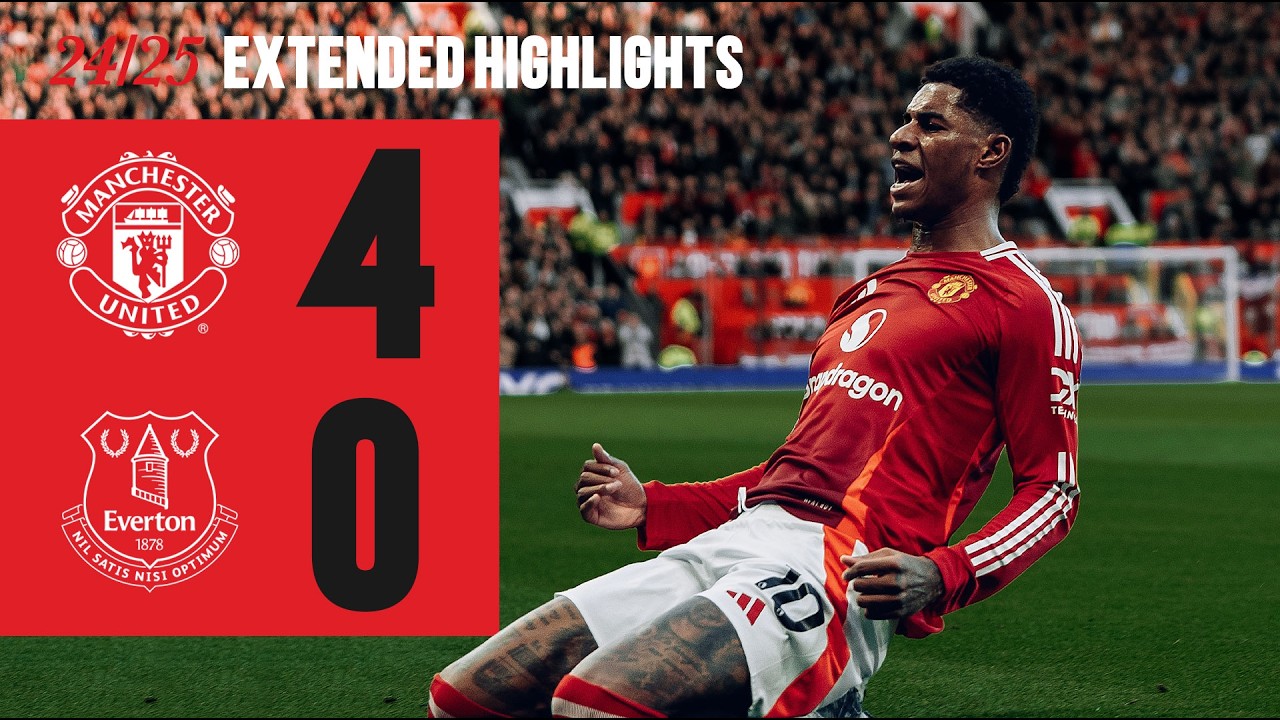 Amorim's First Win! Man Utd 4-0 Everton ⚽