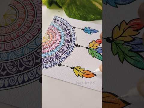Create a Beautiful Mandala Easily 🎨 | Step-by-Step Drawing for Beginners