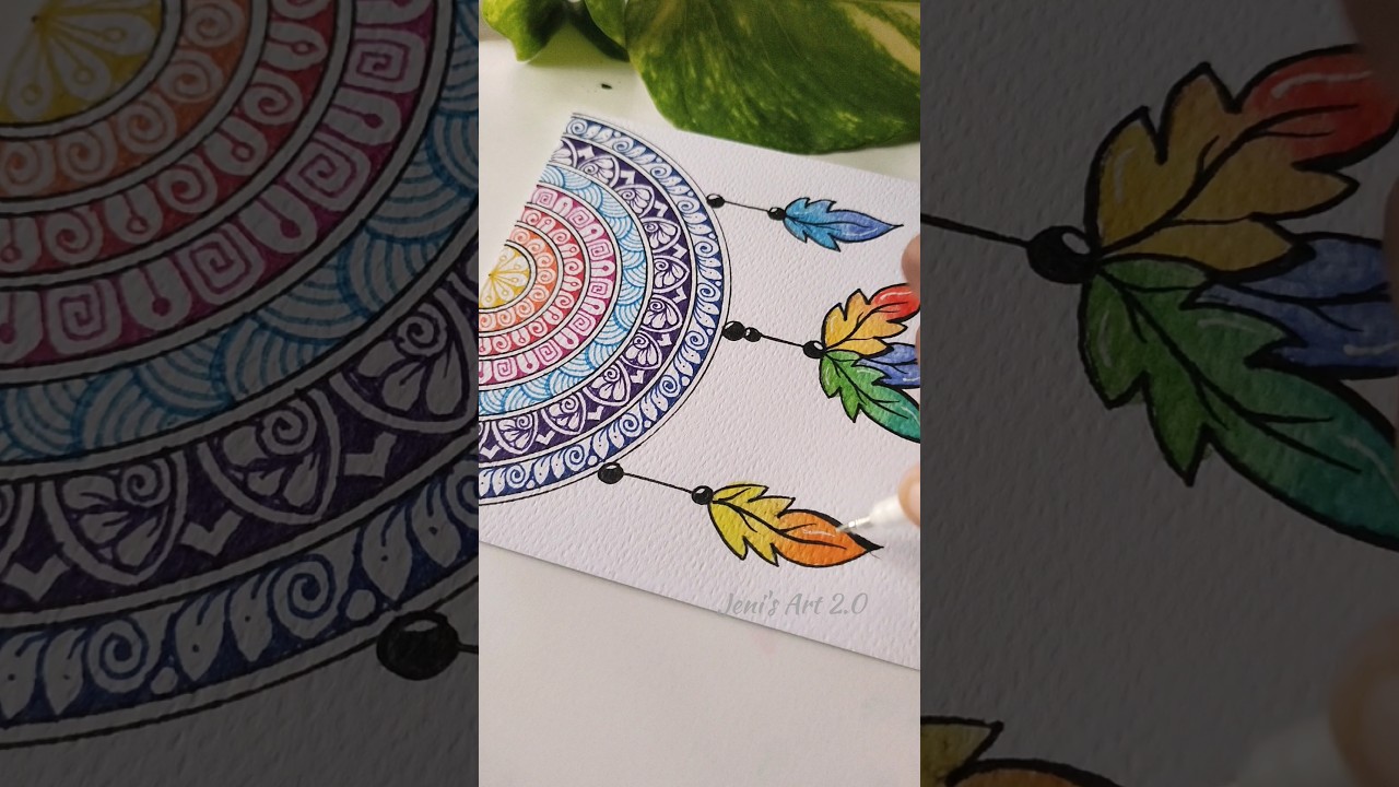 Create a Beautiful Mandala Easily 🎨 | Step-by-Step Drawing for Beginners