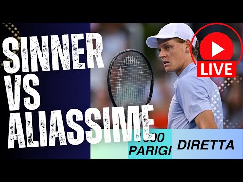 DIRETTA SINNER - ALIASSIME🔥🎾 FINALE MASTER 1000 PARIGI