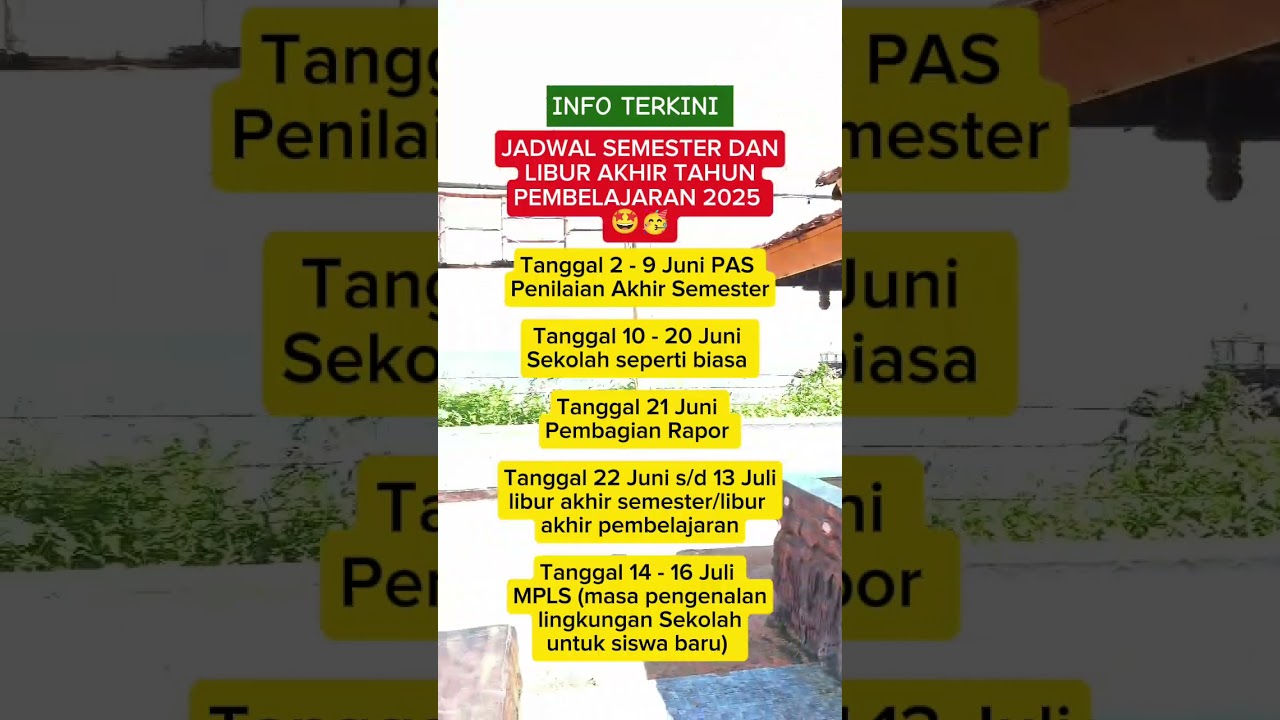 Jadwal Semester dan Libur Akhir Tahun 2025 untuk Guru 📅