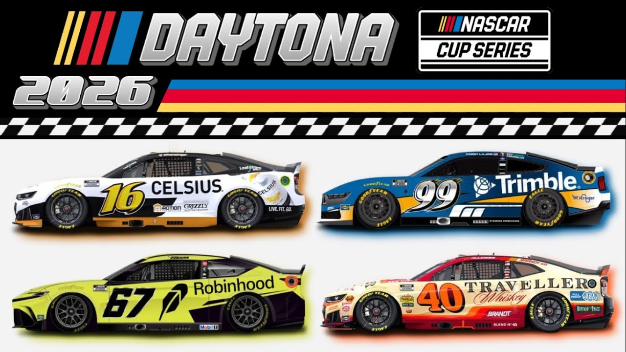 2026 NASCAR Cup Series Paint Scheme Preview for The Daytona 500