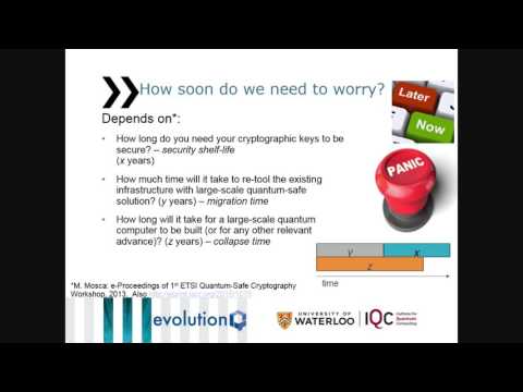 [AWACS 2016] Post quantum standards the quantum threat - Michele Mosca