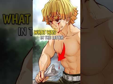 Kya hai zenitsu ke letter Mai #animeedit #animeeditdemonslayer