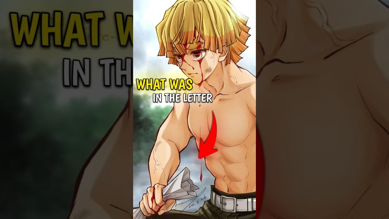 Zenitsu's Heartfelt Letter in Demon Slayer ✉️