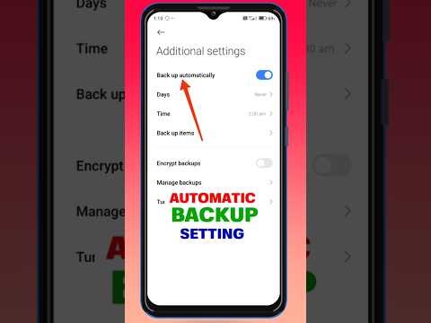👆Automatic Backup And Restore - Kaise Chalu Kare #shorts #mobile