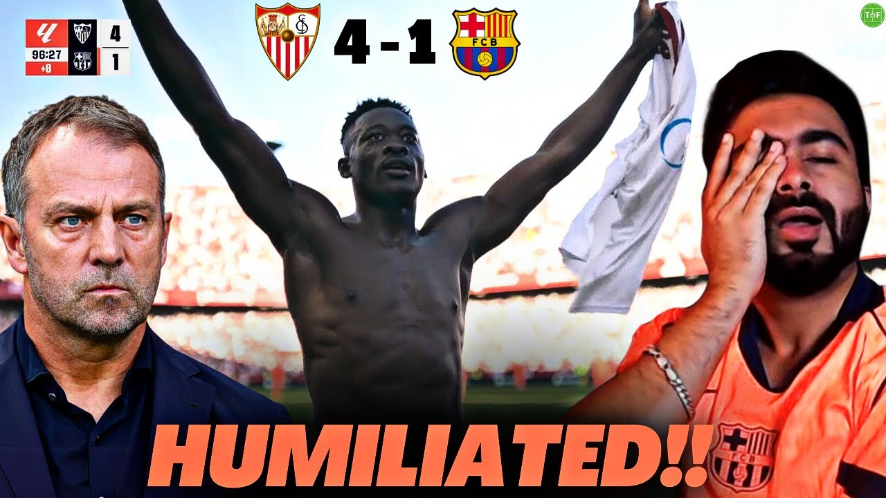 SHOULD BARCA DROP THE HIGH-LINE TACTICS? | Sevilla 4-1 Barcelona Analysis