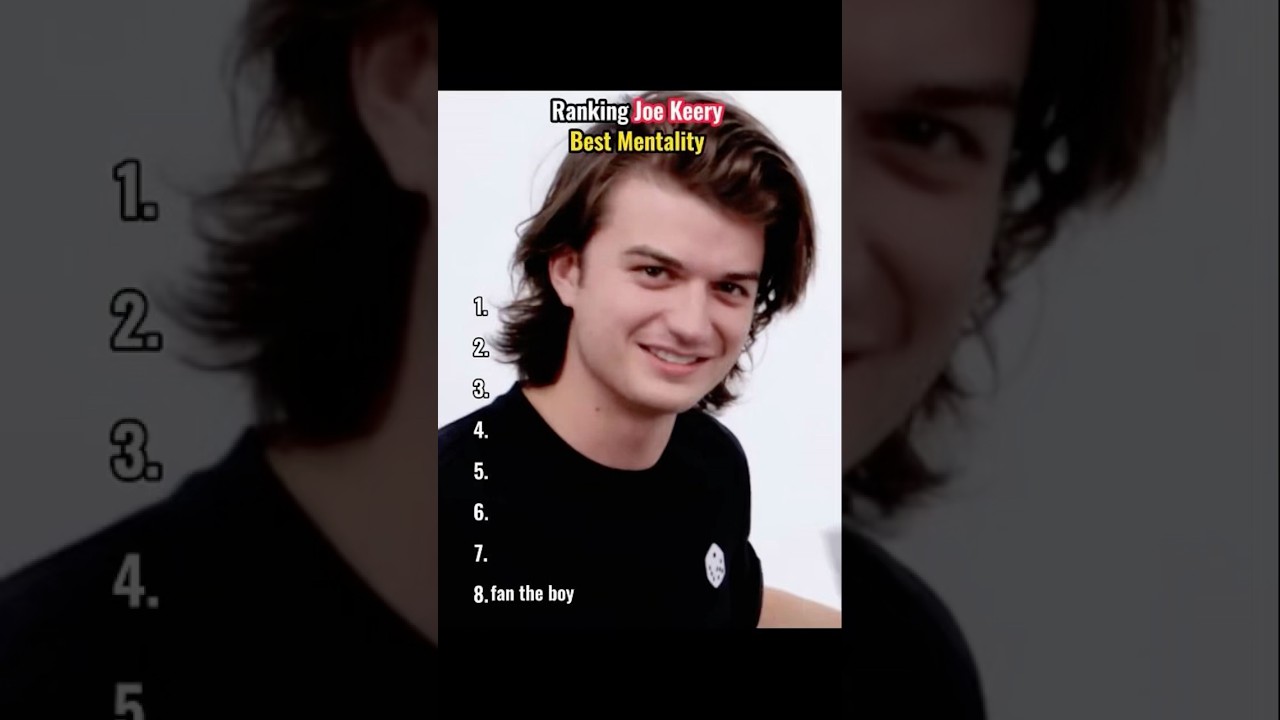 Joe Keery's Top Mentality Moments: The Ultimate Mood Ranking 🎬